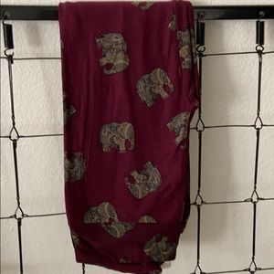 Elephant print LulaRoe OS leggings